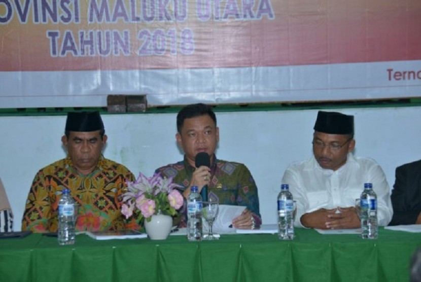 Tim Kunjungan Kerja Komisi VIII DPR RI dipimpin Wakil Ketua Komisi VIII DPR RI Ace Hasan Syadzily saat meninjau Kampus IAIN Ternate, di Maluku Utara.