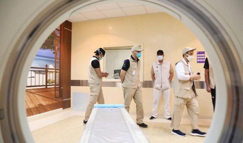 Tim medis Arab Saudi bersiap menyambut jamaah haji. Petugas Kesehatan Bodong Arab Saudi Didenda Rp 395 Juta