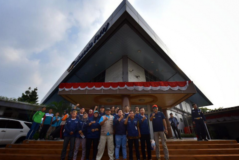 Tim Muhammadiyah Disaster Management Center (MDMC) ketika  mengikuti Ekspedisi Destana Tsunami 2019.