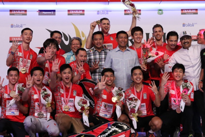 Tim putra Musica Champions menjuarai Djarum Superliga keempat kalinya. Di Djarum Superliga Badminton 2017, Musica Champions mengalahkan PB Djarum Kudus 3-2 di DBL Arena Surabaya, Ahad (26/2).