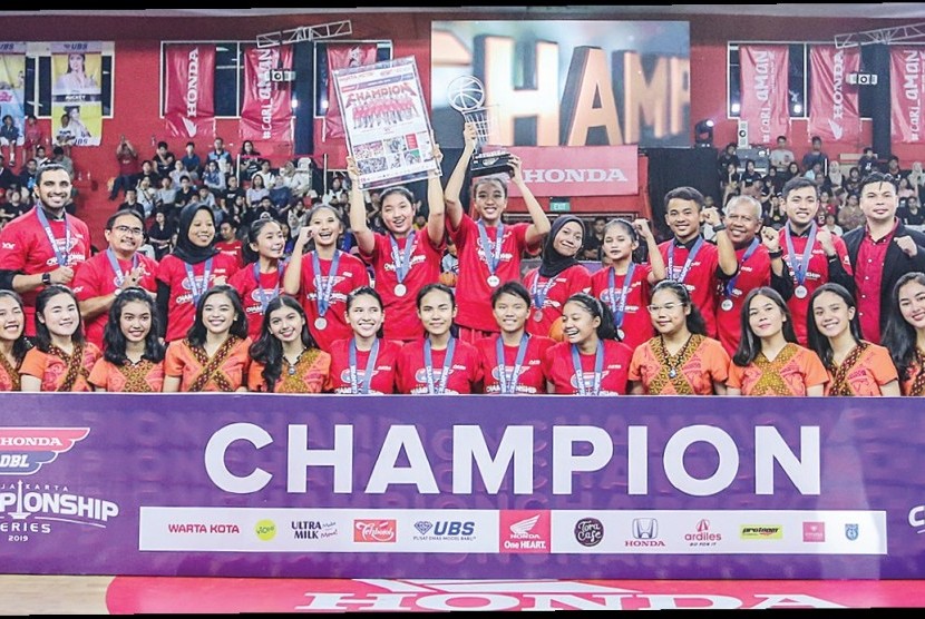 Tim putri SMAN 28 menjuarai Honda DBL 2019 Jakarta Series..