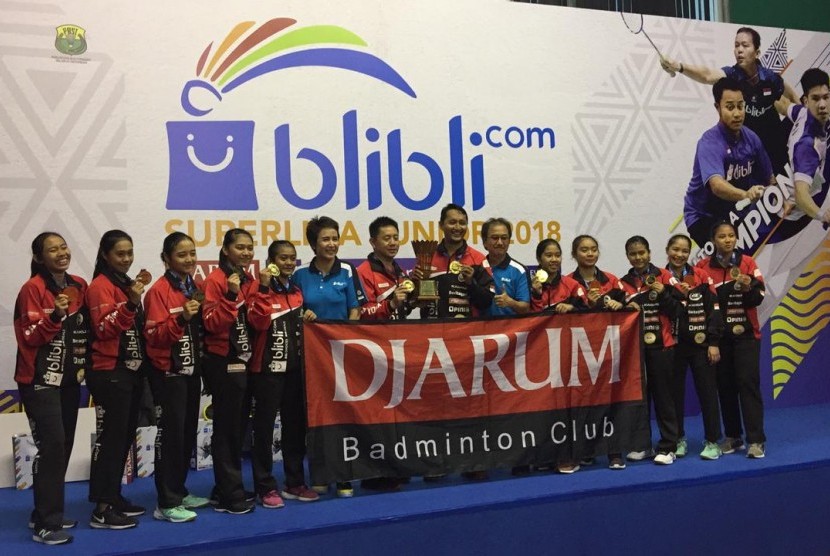 Tim Putri U-17 PB Djarum Kudus menjadi juara Superliga Junior 2018