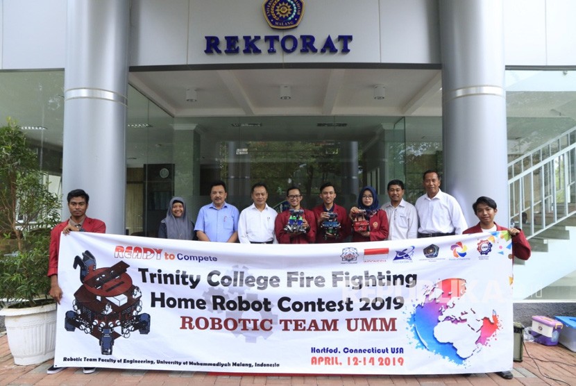 Tim Robotika Universitas Muhammadiyah Malang (UMM) akan kembali bertanding  di tingkat internasional pada 13 sampai 15 April 2019 di Trinity College  Hartford Connecticut, Amerika Serikat.