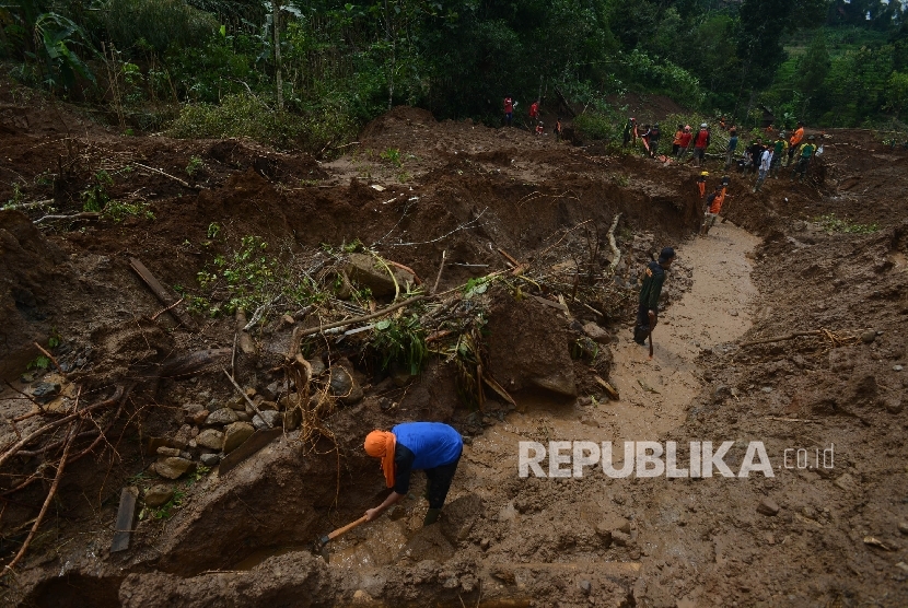 Wilayah Desa Banaran, Kecamatan Pulung, Kabupaten Ponorogo, Jawa Timur yang tersapu longsor (ilustrasi) 