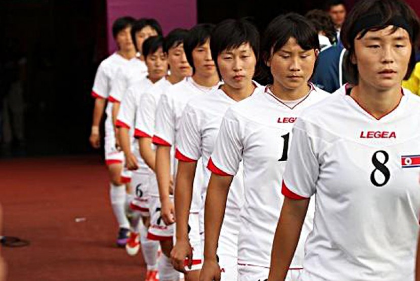 Tim Sepak Bola Putri Korea Utara.