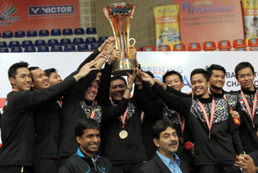 Tim Thomas Cup Indonesia menjadi juara di Badminton Asia Team Championship 2016 yang menjadi kualifikasi putaran final Thomas dan Uber Cup 2016 pada Mei mendatang