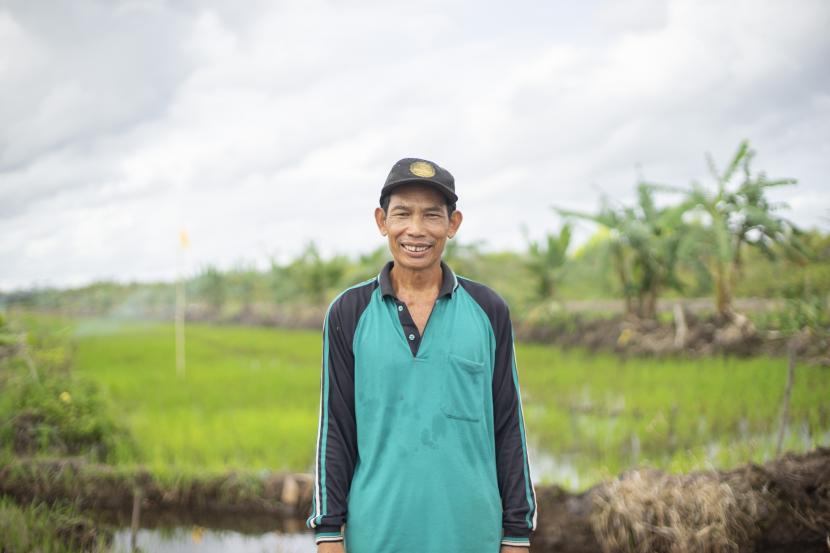 Timang, dari kelompok tani (Poktan) Ulin Berkarya di Desa Garung, Jabiren Raya mengaku justru program Food Estate mampu merubah kesejahteraan masyarakat sekitar.