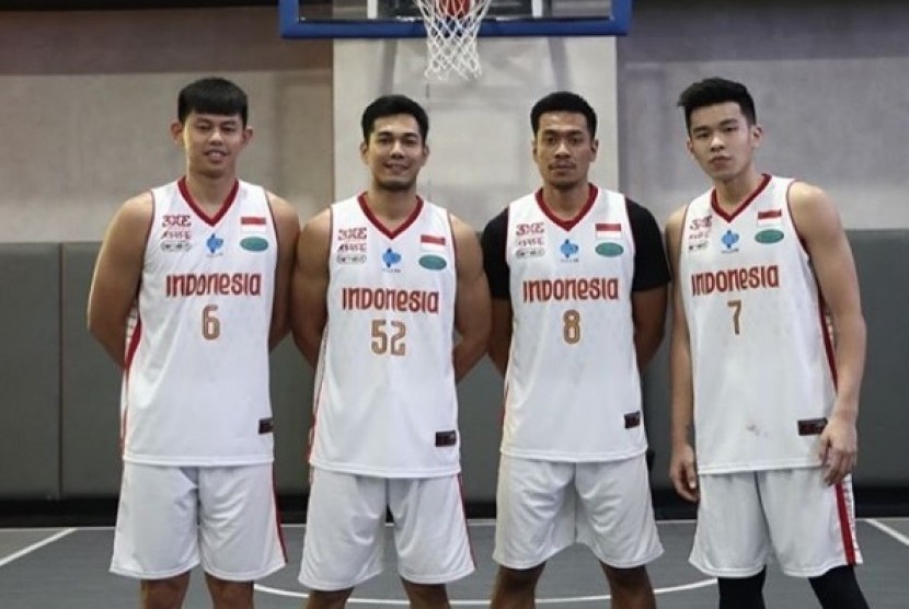 Timnas basket 3x3 putra Indonesia.
