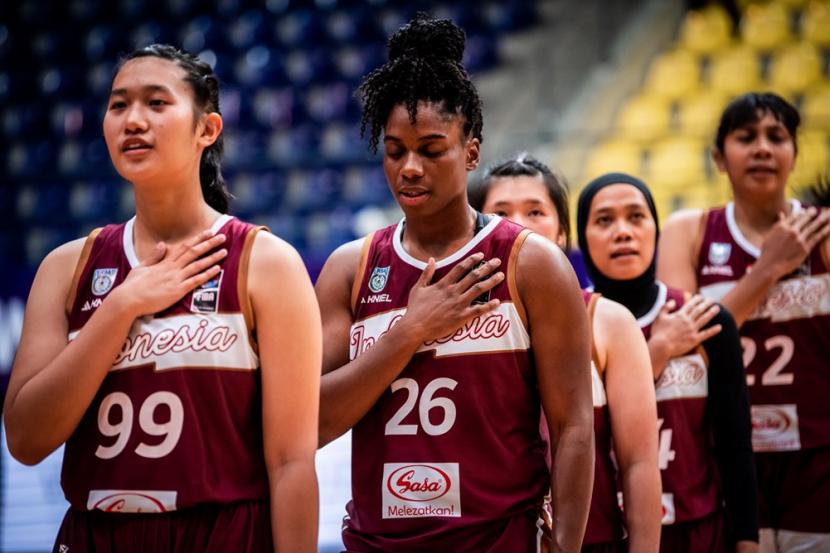Timnas basket putri Indonesia yang berlaga di FIBA Women