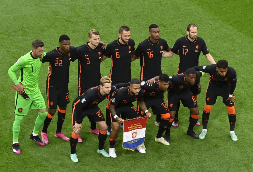Timnas Belanda (ilustrasi). Belanda akan menghadapi Norwegia dalam laga penentuan perebutan tiket langsung ke Piala Dunia 2022 Zona Eropa dari Grup G, Rabu (17/11) dini hari WIB.