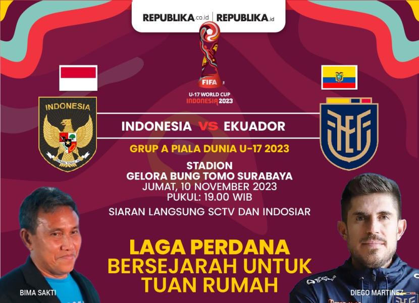 Timnas Indonesia U-17 vs Timnas Ekuador U-17 di laga perdana Piala Dunia U-17 2023.