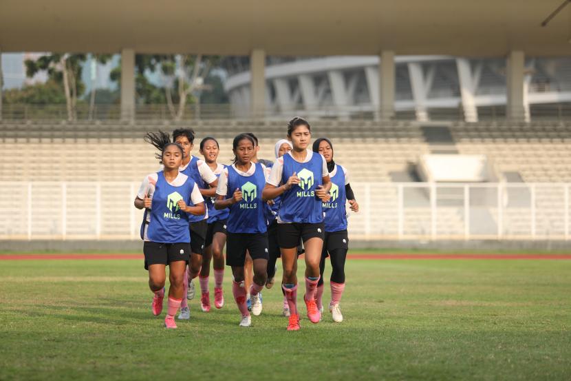 Timnas putri Indonesia di Piala Asia Wanita 2022 (ilustrasi).