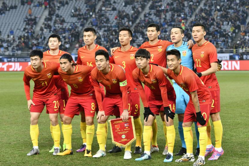 Timnas sepak bola China (ilustrasi).