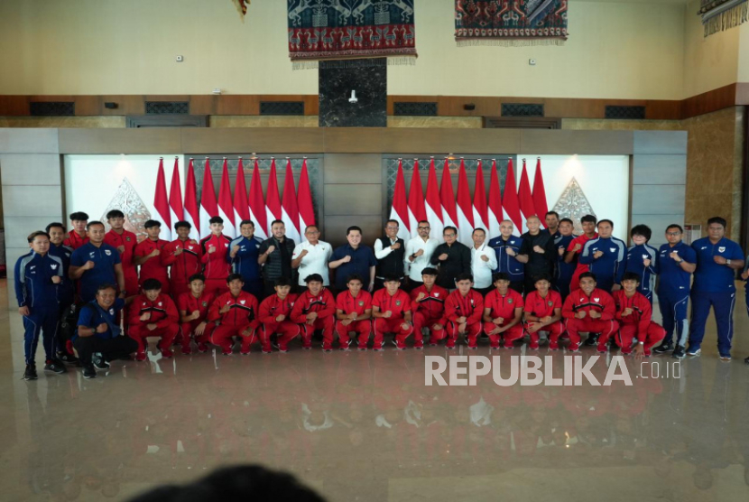 Timnas U-17 disambut para petinggi PSSI setelah tampil di Piala Dunia U-17 2025 Qatar.