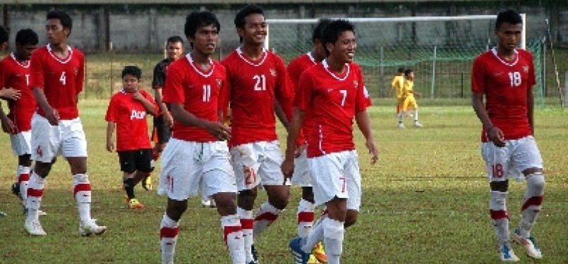 Timnas U-21 setelah beruji coba di Bogor
