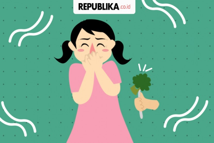 Anak tidak mau makan sayur dan buah (ilustrasi). Dokter mengatakan hampir 97 persen anak berusia 5 sampai 19 tahun tidak mengonsumsi sayur dan buah dengan cukup.