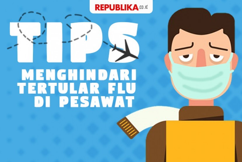 Tips menghindari tertular flu di pesawat