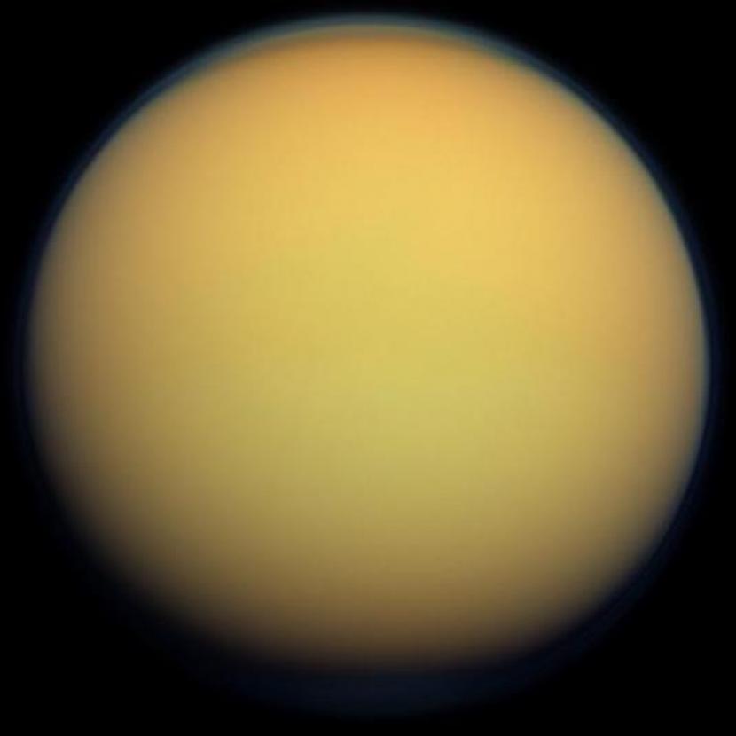 Titan, bulan di Planet Saturnus atau kedua terbesar di Tata Surya.