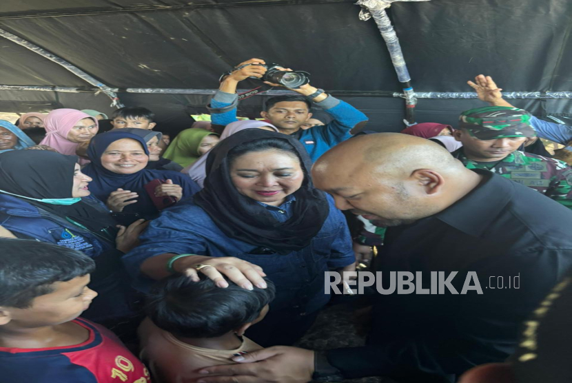 Titiek Soeharto dan Didit Prabowo Tinjau Langsung Pengungsian Korban Banjir Aceh