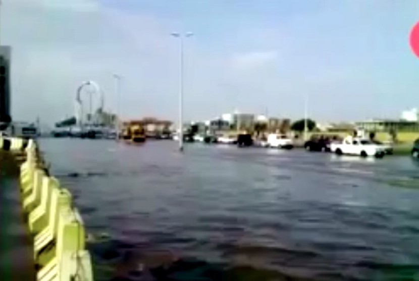 Titik lokasi banjir di Arab Saudi