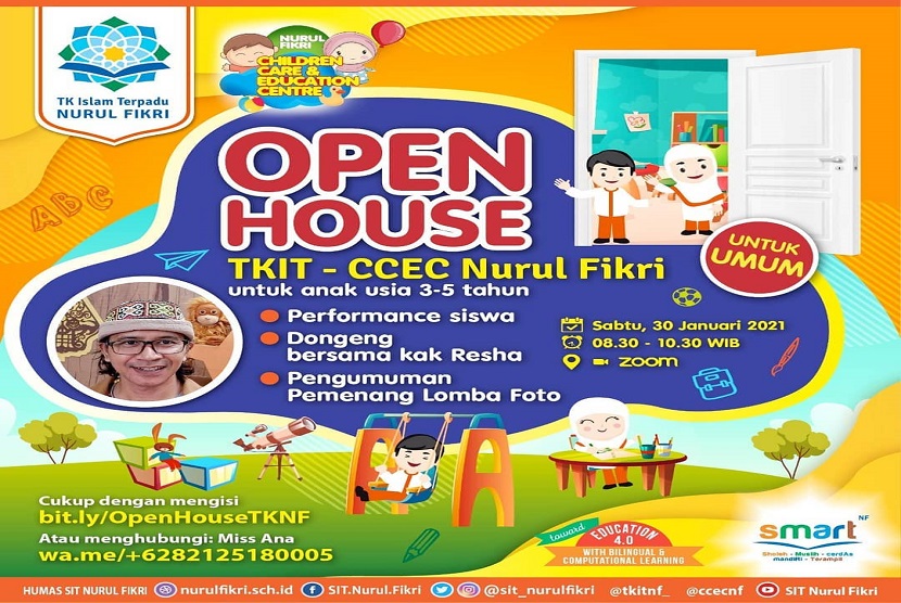TKIT Nurul Fikri buka pendaftaran open house pada Sabtu, 30 Januari 2021 secara daring