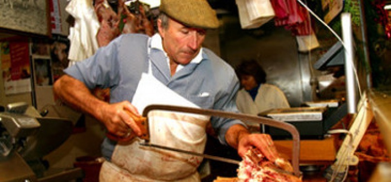 Toko daging tradisional di Prancis