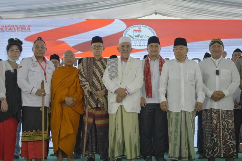 Tokoh agama dan budaya di Rakernas II Petanesia menyampaikan pesan damai agar tidak ada konflik di Pemilu 2024.