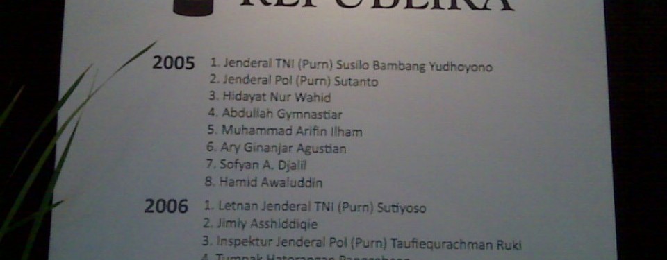 Tokoh Perubahan Republika 2010