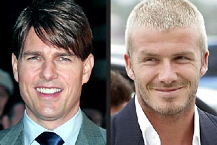 Tom Cruise dan David Beckham.