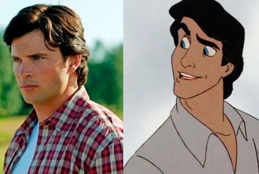 Tom Welling, seleb mirip tokoh Disney Pangeran Eric