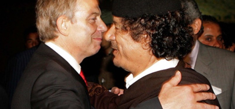 Tony Blair dan Muammar Qaddafi