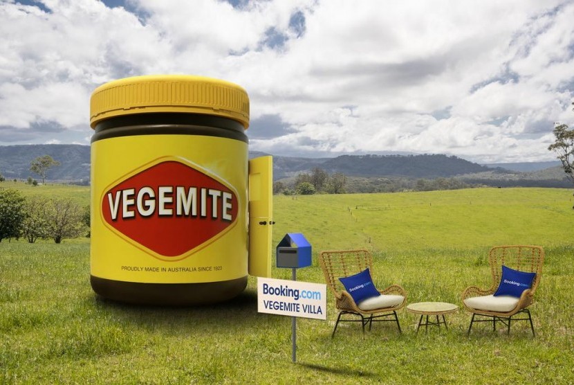 Toples raksasa Vegemite bisa dinikmati sebagai tempat menginap hanya di Australia.