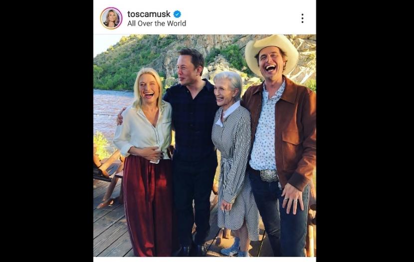 Tosca Musk, Elon Musk, Maye Musk, dan Kimbal Musk