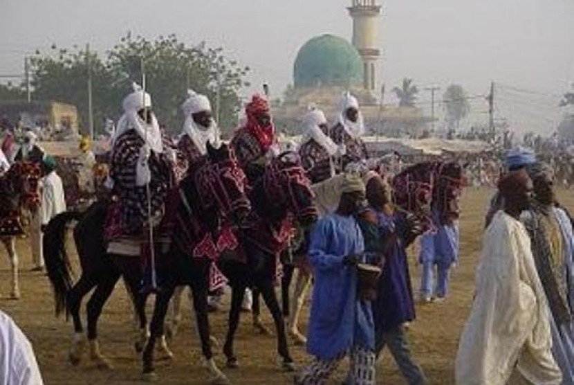 Tradisi festival kuda tradisional di kalangan Muslim Kano, Nigeria.