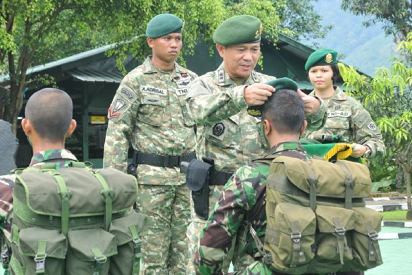 Tradisi pembaretan prajurit Kostrad