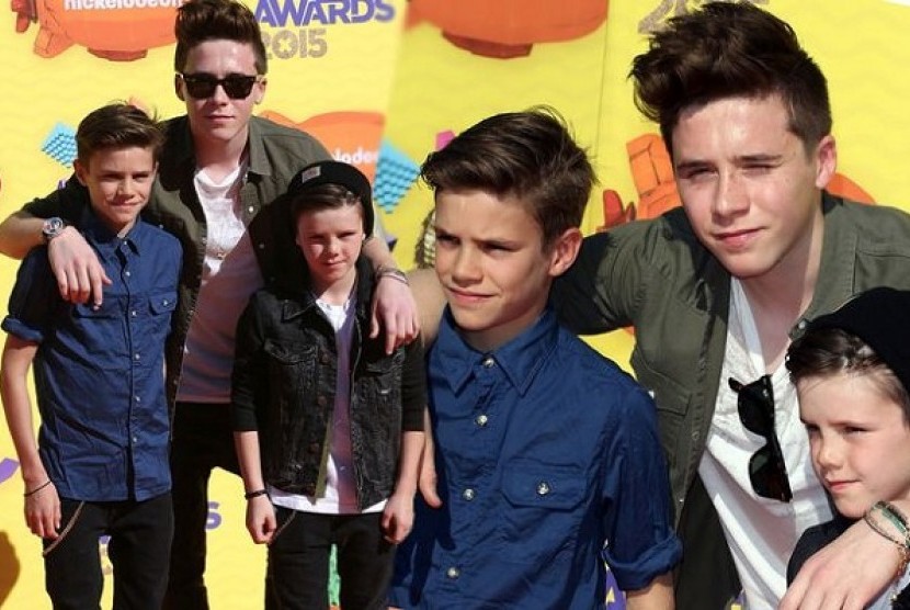 Trio Beckham dalam ajang Kids Choice Awards