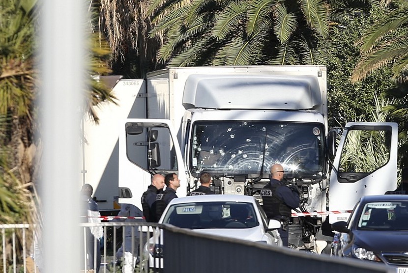 Truk yang dipakai dalam serangan di Nice, Prancis