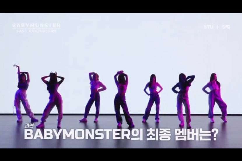 Tujuh calon personel girl group besutan YG Entertainmnet, Babymonster. 