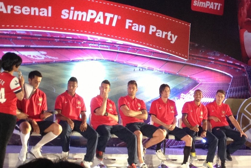 Tujuh pemain Arsenal menyapa the Gooners di Jakarta