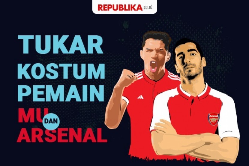 Tukar kostum pemain MU dengan Arsenal