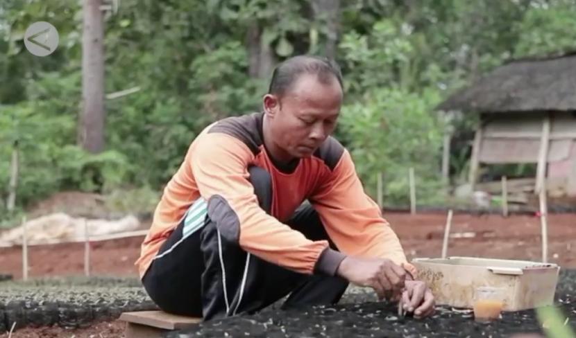 Tukiyat menjadi penjaga hutan selama 30 tahun.