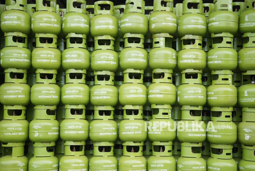 Tumpukan LPG 3 kilogram.