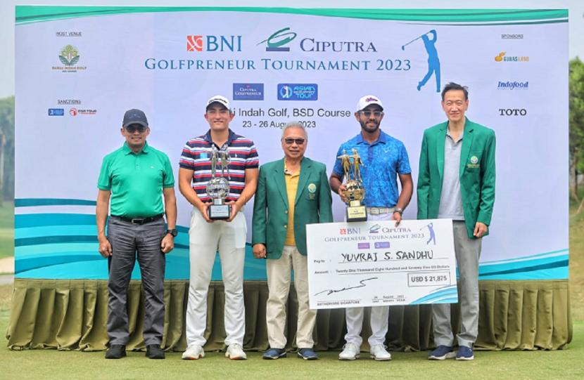 Turnamen golf profesional BNI-Ciputra Golfpreneur Tournament 2023 Asian Development Tour.