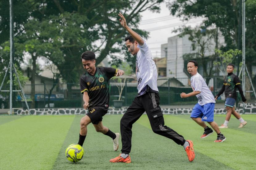 Turnamen Mini Soccer di Lapangan Mini Soccer, Jalan Tangki-Agrabinta, Kelurahan Jayamekar, Kecamatan Baros, Kota Sukabumi, Jabar.