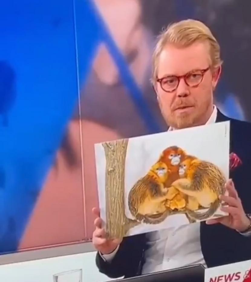 TV 2 News asal Denmark menyamakan pemain timnas Maroko memeluk ibunya dengan kelakukan monyet.