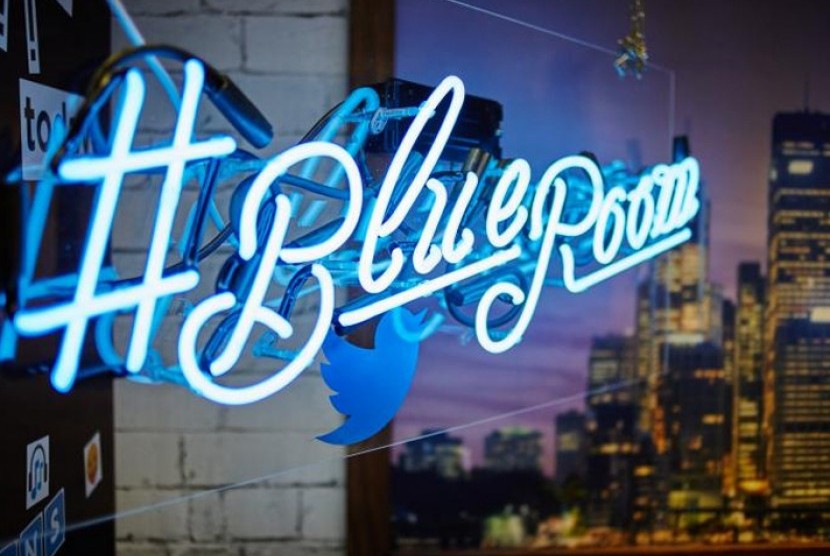 Twitter Blueroom. Ilustrasi