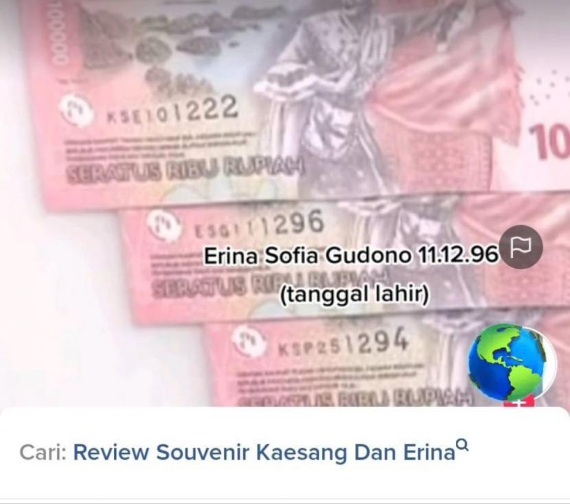 Uang senilai Rp 300 ribu edisi khusus yang dicetak BI untuk mahar Kaesang Pangarep.