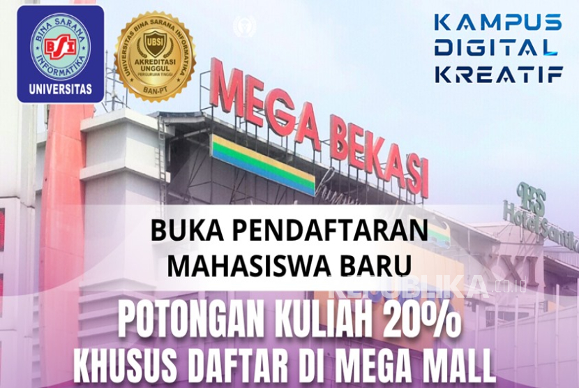 UBSI membuka booth di Lantai UG, unit E03 Mega Mall Bekasi.