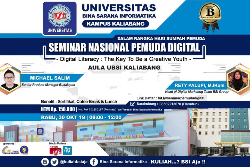 UBSI menggelar seminar pemuda digital.