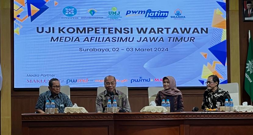 Uji Kompetensi Wartawan Universitas Muhammadiyah Jakarta (UKW UMJ) digelar pertama kalinya di Pimpinan Wilayah Muhammadiyah (PWM) Jawa Timur.